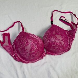 RARE Victoria's Secret Very Sexy Push Up Bra Holiday 2019 Metallic Lace 36D